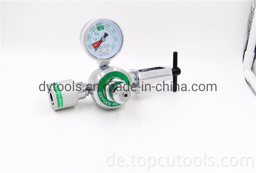 Satety Hochdruck Medizinischer Sauerstoff Regler mit Fiowmeter für Sauerstoff-Gas-Zylinder